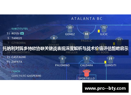 托纳利对阵多特欧协联关键战表现深度解析与战术价值评估前瞻启示