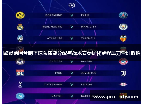 欧冠两回合制下球队体能分配与战术节奏优化赛程压力管理取胜 欧冠两回合制下球队体能分配与战术节奏优化赛程压力管理取胜